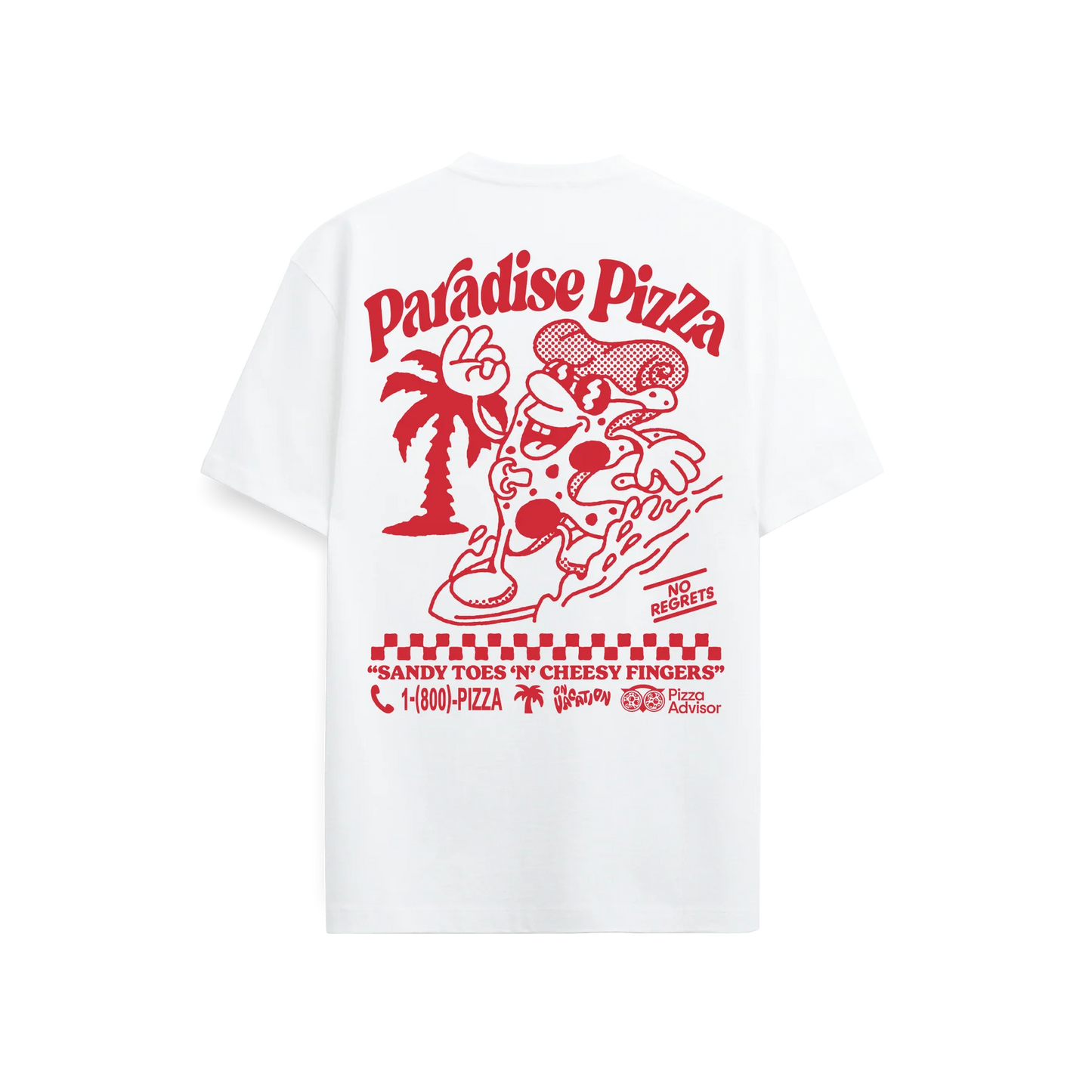 Paradise Pizza T-Shirt - White