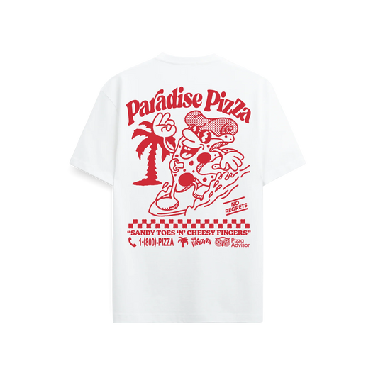 Paradise Pizza T-Shirt - White