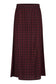 Skirt Long - Squares Aubergine