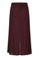 Skirt Long - Squares Aubergine