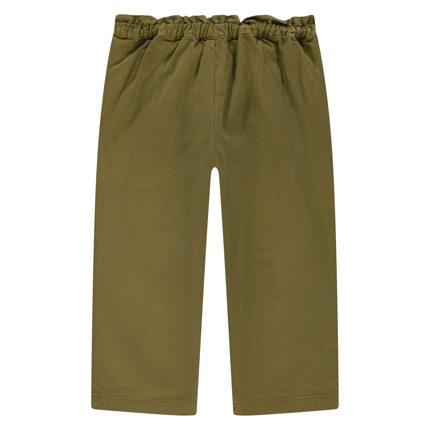 Wide embroidered pants Green