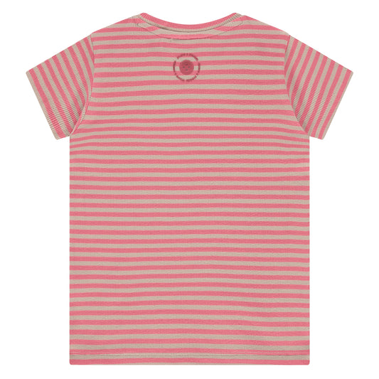 T-shirt short sleeve Pink striped