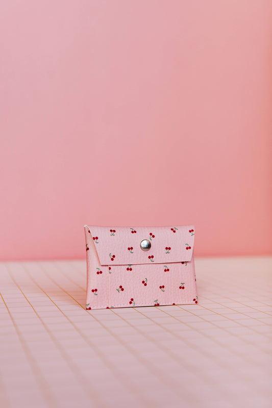 Card Wallet Cerezas Pink