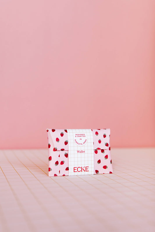 Card Wallet Fresas Pink