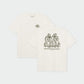 T-shirt Stockholm Camp crew off-white