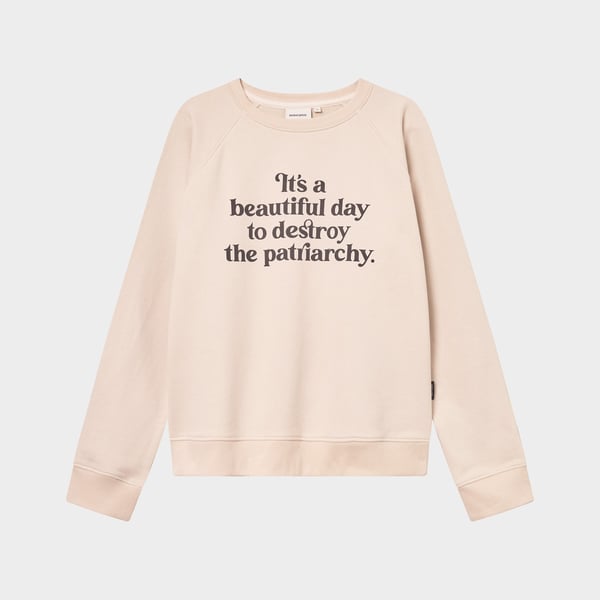 Sweatshirt Ystad beautiful day Oat white