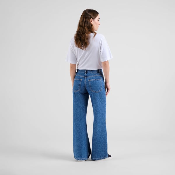 Denim Pants  Berlin Flare Mid Blue