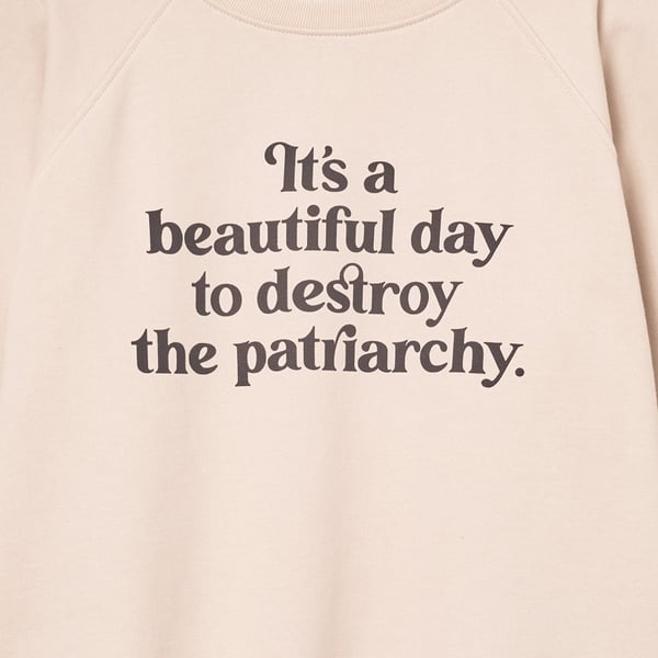 Sweatshirt Ystad beautiful day Oat white