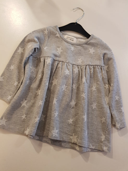 OUTLET - Dress - Stars - Grey