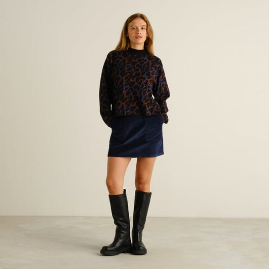 Sweater Limhamn - Leopard multi color
