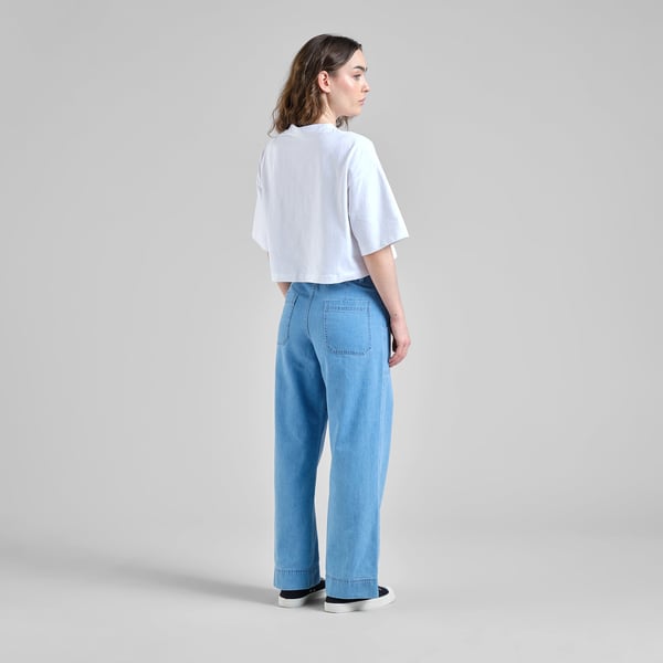 Workwear Pants Vara Denim Light Blue GOTS