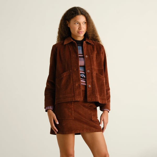 Skirt Majorna Corduroy Cappucinno Brown