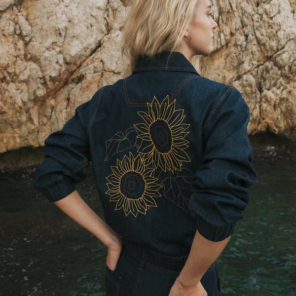 Jacket Sunna Denim Dark Blue GOTS