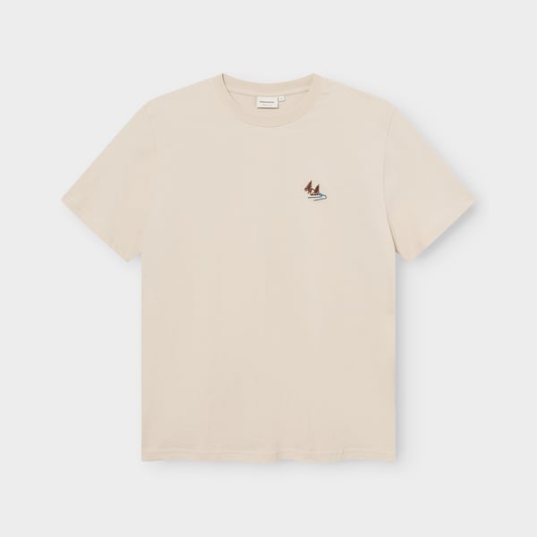 T-shirt Stockholm Camp creek oat white rainy day