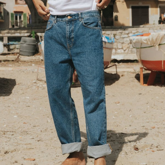 Denim Pants  Hamburg - Relaxed fit Mid Blue