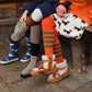 Striped Orange/Green - Tights