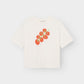 T-shirt Vadstena  - Tomato Off-white