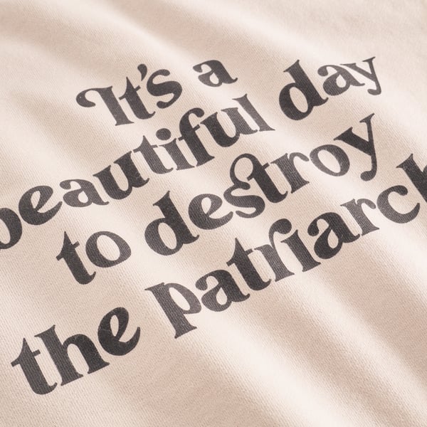 Sweatshirt Ystad beautiful day Oat white