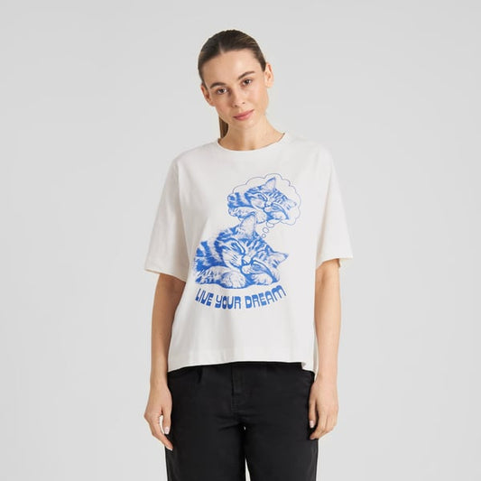 T-shirt Vadstena  - Live Your Dream Off-White Gots