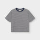 T-shirt Vadstena  - Stripes Insignia Blue