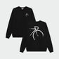 Sweatshirt Malmoe painted side bike black