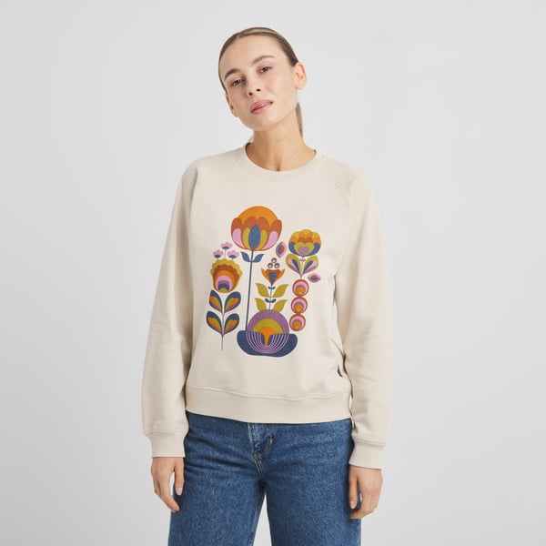 Sweatshirt Ystad Autumn harvest oat white rainy day