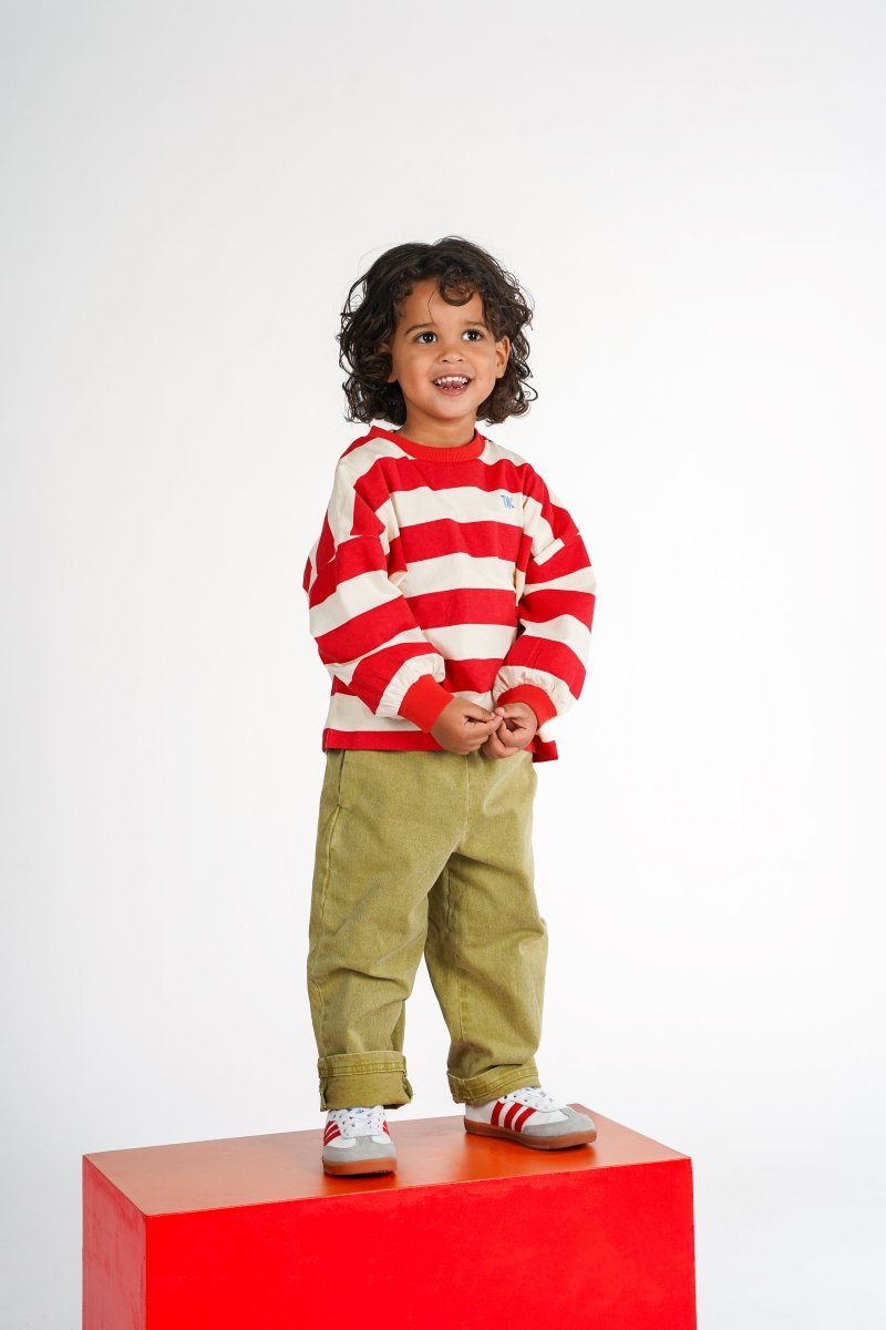 Mattie longsleeve mars red stripes