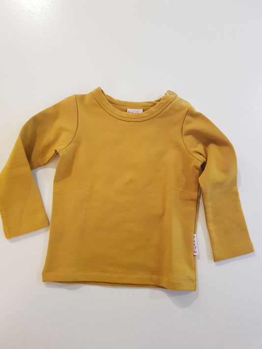 OUTLET - Effen Longsleeve - Mosterd