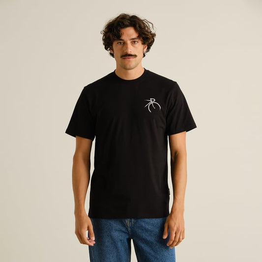 T-shirt Stockholm Painted side bike Black