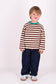 Lou longsleeve Brown stone stripe