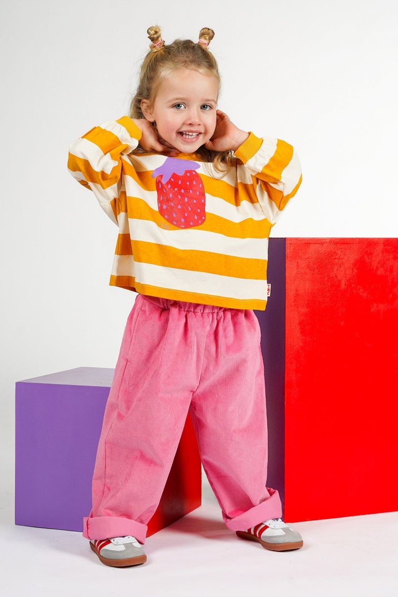 Mattie longsleeve golden glow stripes