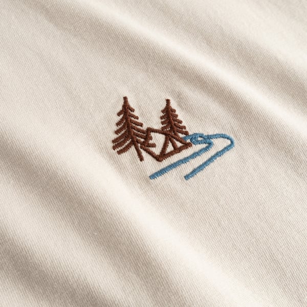 T-shirt Stockholm Camp creek oat white rainy day