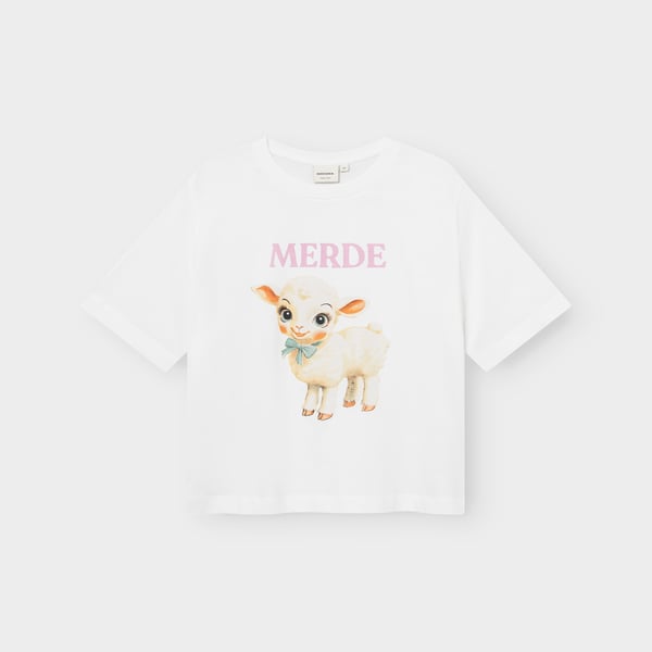 T-shirt Vadstena Lamb white