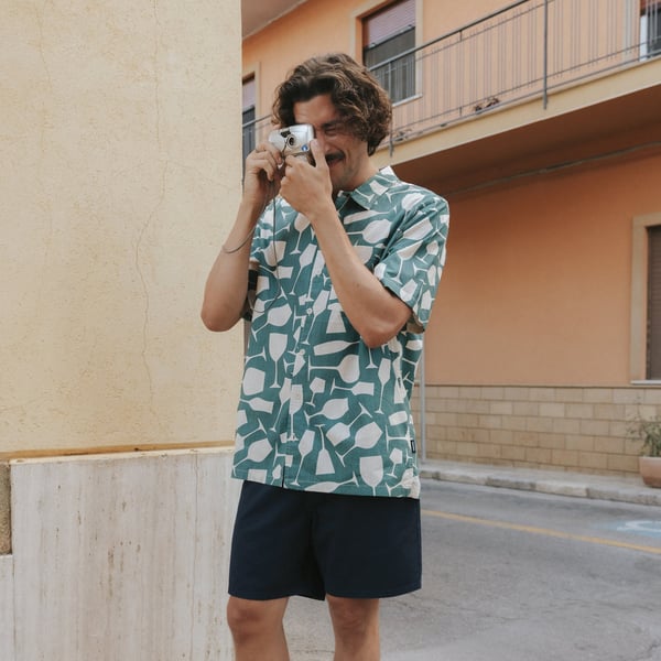 Shirt Brantevik Wine Cups Mediterranea Green GOTS