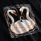 Sweatshirt Ystad Painted swans black