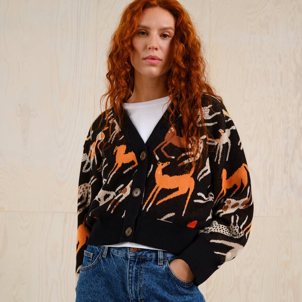 Cardigan Kanan - Mustang - Party Black