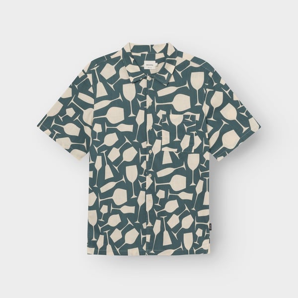 Shirt Brantevik Wine Cups Mediterranea Green GOTS