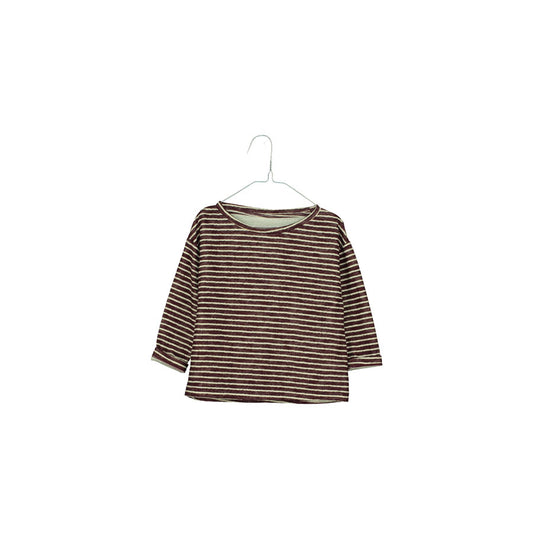 - Sudadera Vino/Hueso - Stripes