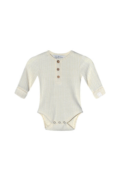 Bowie Rib LS Body Organic - Off White