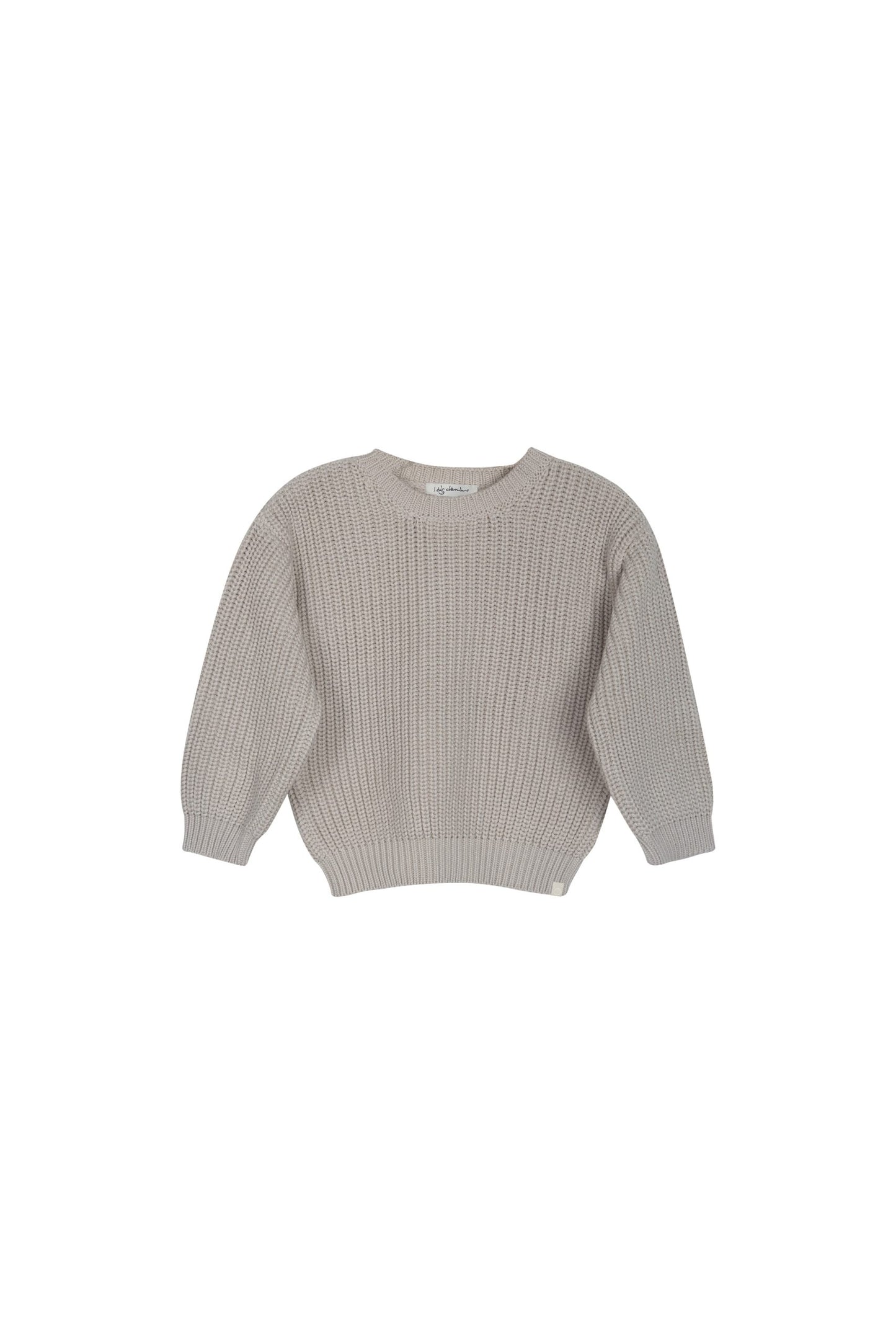 Brett knitted sweater organic - Cold beige