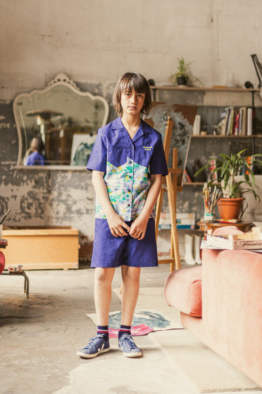 OUTLET - Dijon Short - Blue Work