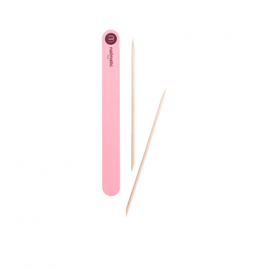 PINK NAIL FILE & CUTICLE PUSHERS