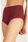 High Waist Briefs - Burgundy