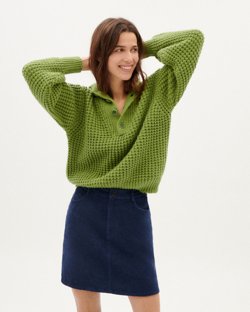 Trash Sole Knitted Sweater - Parrot Green