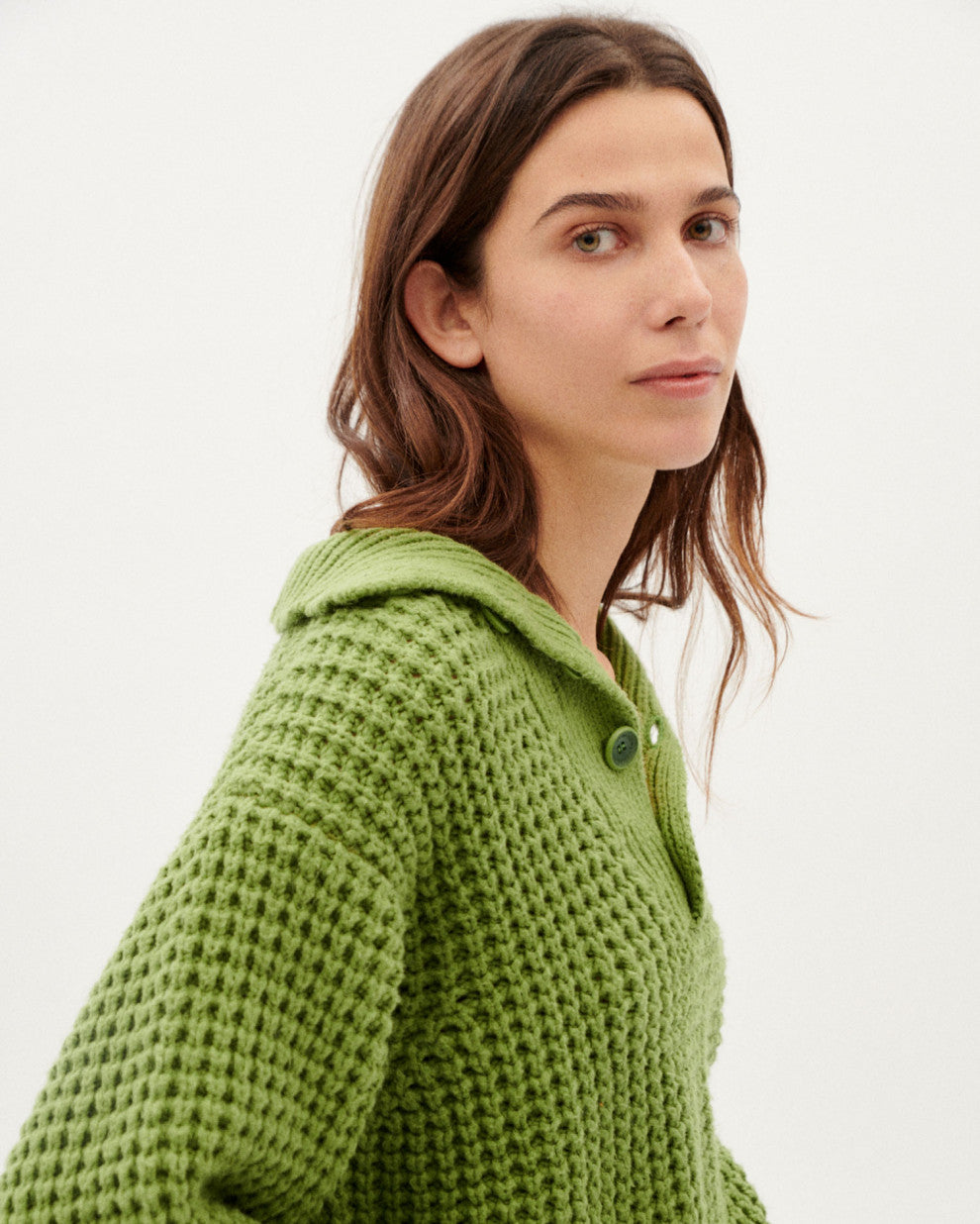 Trash Sole Knitted Sweater - Parrot Green