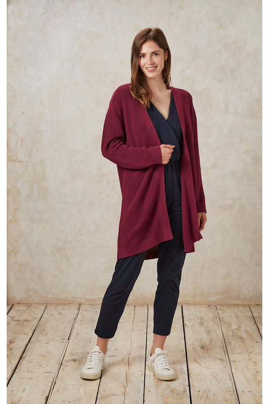 Linden Cardigan - Burgundy