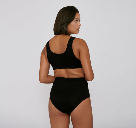 Rib-Flex Super High-Rise Briefs 2-Pack - Black