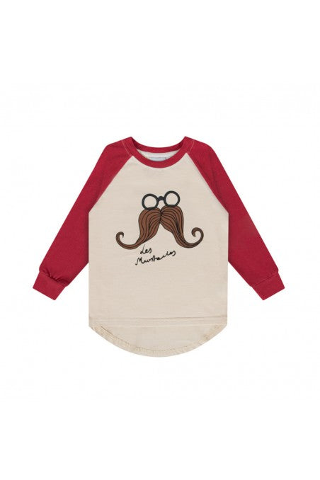 - Mustache Ecru Longsleeve