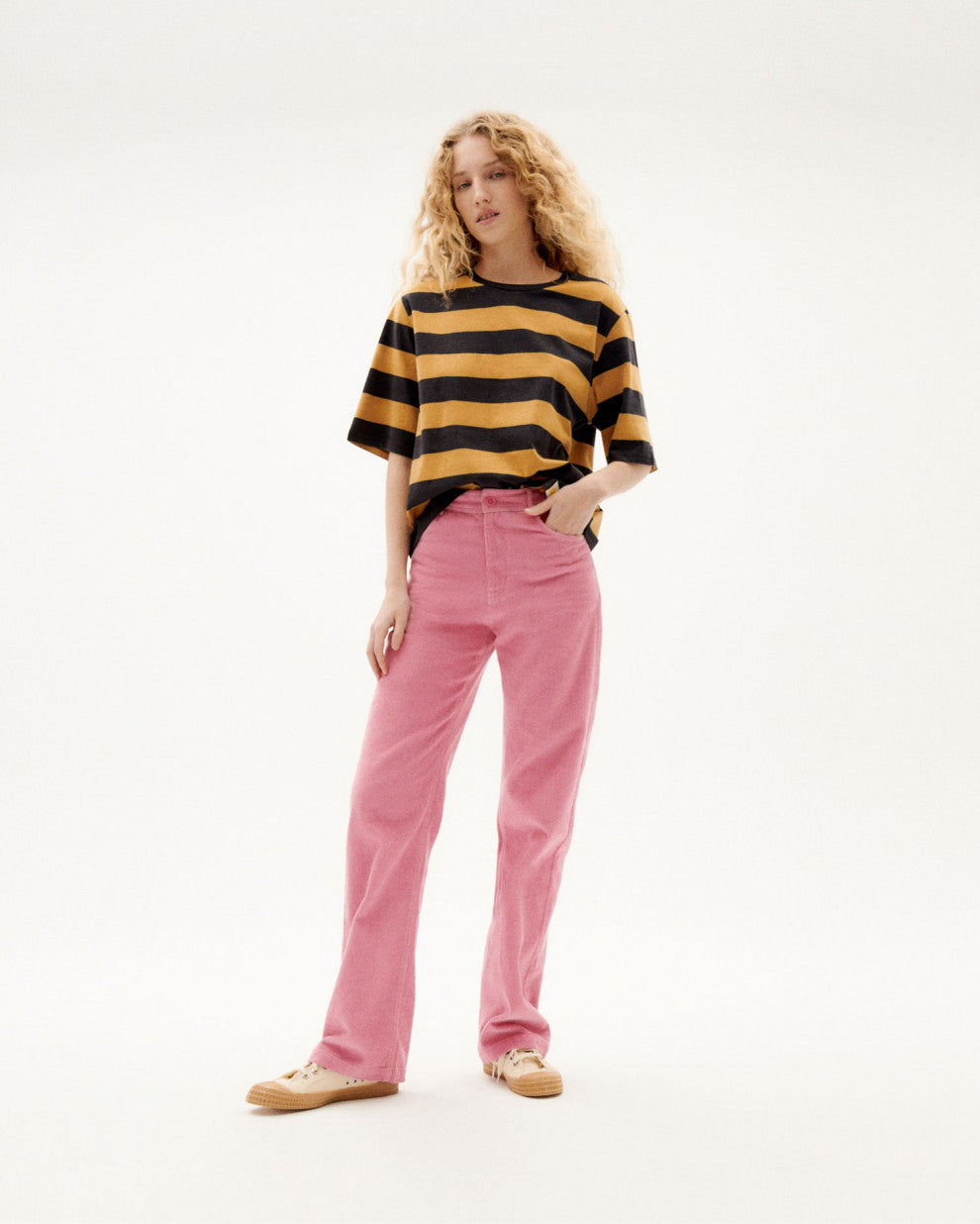 Corduroy Theresa Pants - Pink