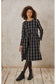 Taya Checked Dress- Black checked